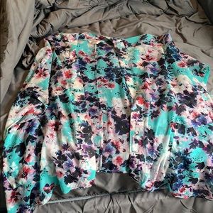 Plus size Floral Kimono